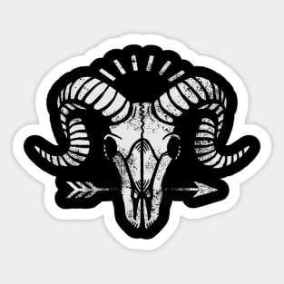 Goat Skull Sticker